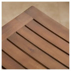 Lot de 2 tabourets de bar à hauteur de comptoir Easton Slat 24 po Acajou – Christopher Knight Home : Sans accoudoirs, Rouge foncé, Structure en bois dur, Motif uni