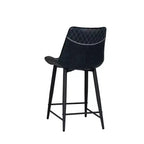 Tabouret de bar rembourré Linon Elder à hauteur de comptoir bleu