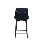 Tabouret de bar rembourré Linon Elder à hauteur de comptoir bleu