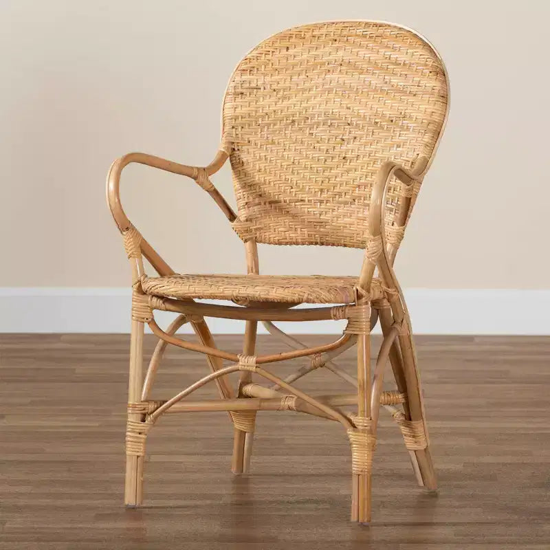 Chaises de salle à manger en rotin Genna Naturel/Marron - Bali & Paris