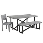 Banc de salle à manger en bois de manguier Raven 60" marron - Timbergirl