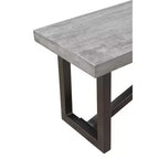 Banc de salle à manger en bois de manguier Raven 60" marron - Timbergirl