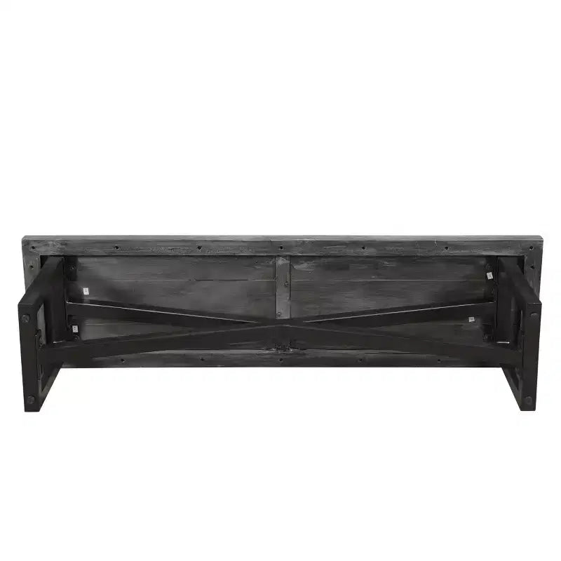 Banc de salle à manger en bois de manguier Raven 60" marron - Timbergirl