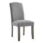 Lot de 2 chaises d'appoint Emily 19 po, blanc/gris - Steve Silver Co.