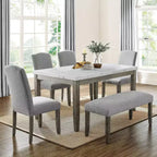 Lot de 2 chaises d'appoint Emily 19 po, blanc/gris - Steve Silver Co.
