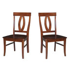 Lot de 2 chaises Cosmo Verona Splat Back Espresso - International Concepts