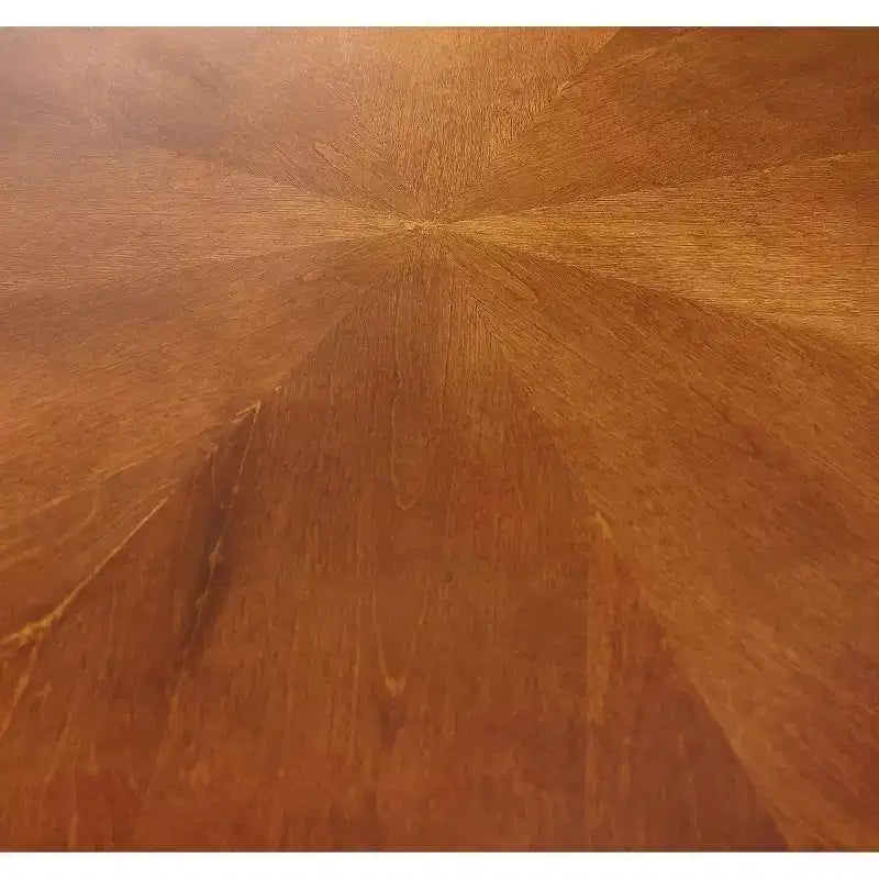 Table à manger ronde Carter en métal et merisier - Powell