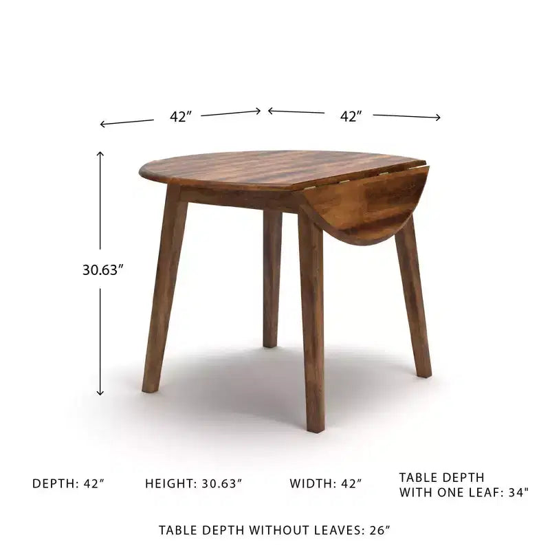 Table de salle à manger à abattants Berringer brun rustique - Ashley