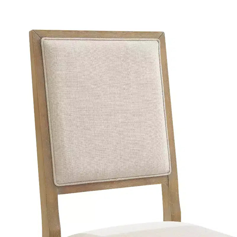 Ensemble de salle à manger 9 pièces Joanna avec 8 chaises à dossier rembourré marron rustique - Crosley