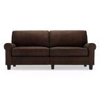 78" RTA Copenhagen Collection Sofa Rye Brown - Serta: Space-Saving, Comfortable for Small Spaces