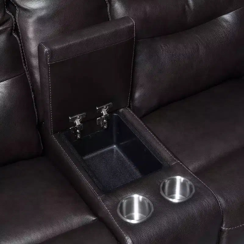 Causeuse Inclinable Électrique Fortuna - Steve Silver Co. : Port USB, Rangement Central