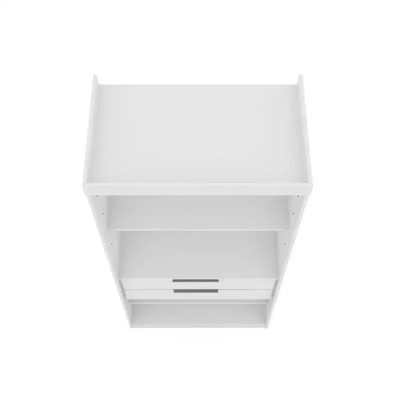 Lot de 2 armoires de penderie Mulberry 2.0 Blanches - Manhattan Comfort : Rangement de chambre, tringles, design moderne