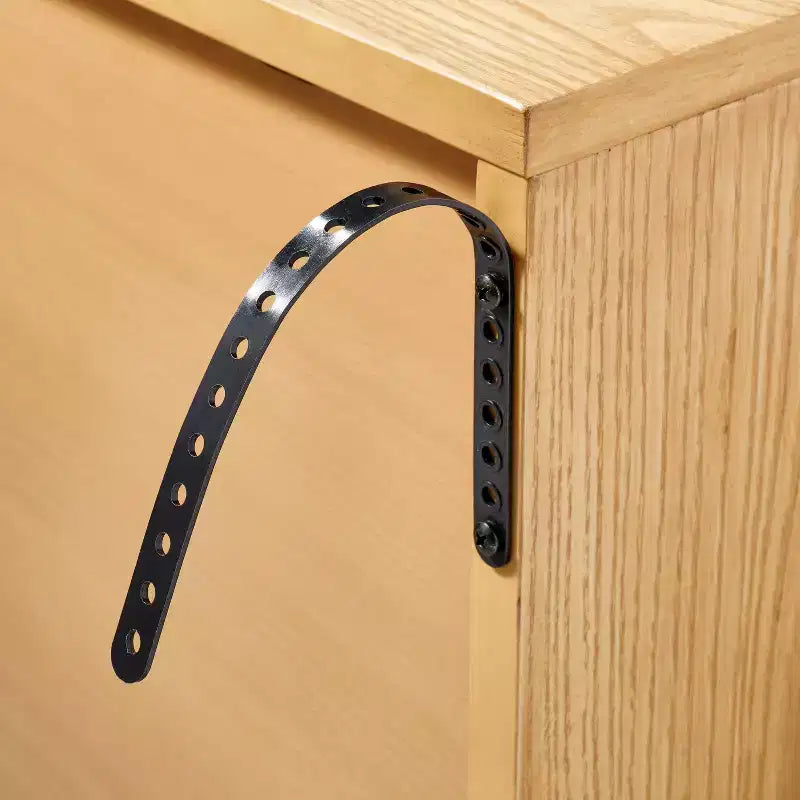 Meuble TV festonné en bois Thousand Oak pour téléviseurs jusqu'à 70 po, brun - Threshold™ conçu avec Studio McGee