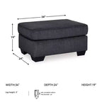Pouf Altari Ardoise - Signature Design by Ashley