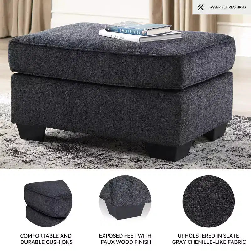 Pouf Altari Ardoise - Signature Design by Ashley