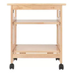 Support pliable pour imprimante, naturel - Winsome : Meuble de bureau avec étagères et roulettes