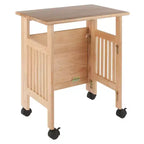 Support pliable pour imprimante, naturel - Winsome : Meuble de bureau avec étagères et roulettes