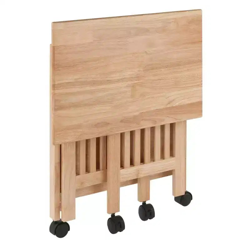 Support pliable pour imprimante, naturel - Winsome : Meuble de bureau avec étagères et roulettes