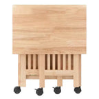 Support pliable pour imprimante, naturel - Winsome : Meuble de bureau avec étagères et roulettes