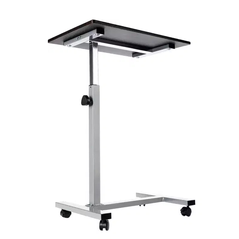 Table d'appoint mobile de 60 cm réglable en hauteur, avec plateau relevable, coloris noyer - Seville Classics : Support d'ordinateur portable pour lit d'hôpital