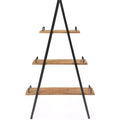 67" Morris A Frame Industrial Bookshelf Natural/Black - Finch: Metal Frame, 3 Shelves
