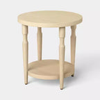 Table d'appoint tourbillonnée avec étagère naturelle - Threshold™