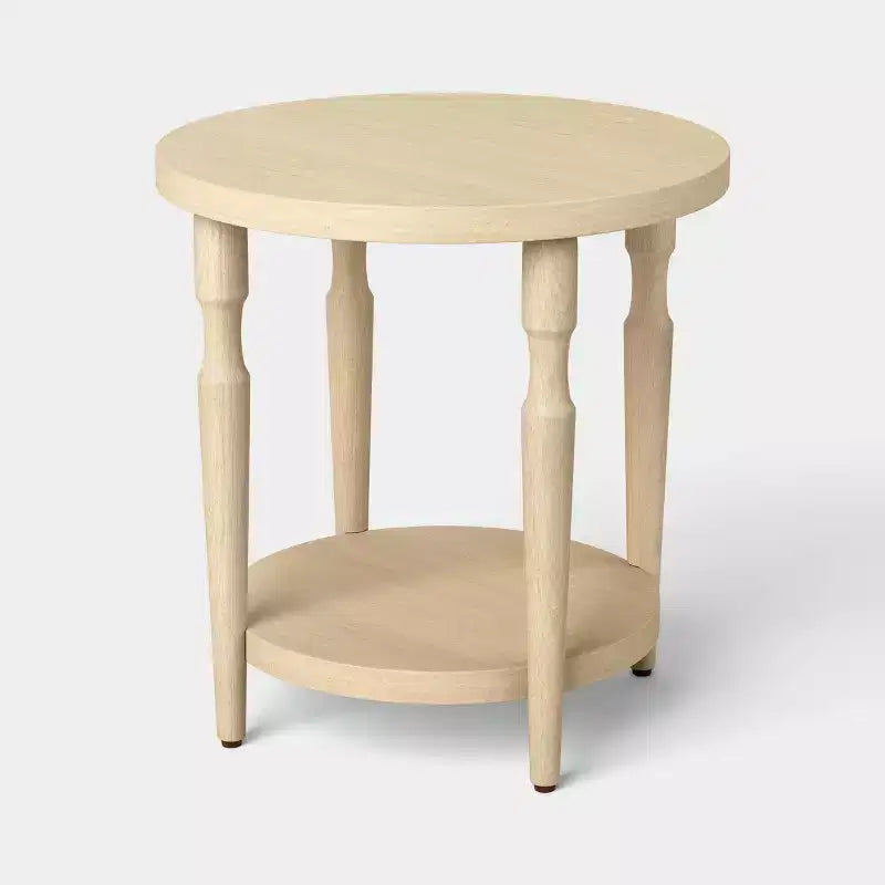 Table d'appoint tourbillonnée avec étagère naturelle - Threshold™