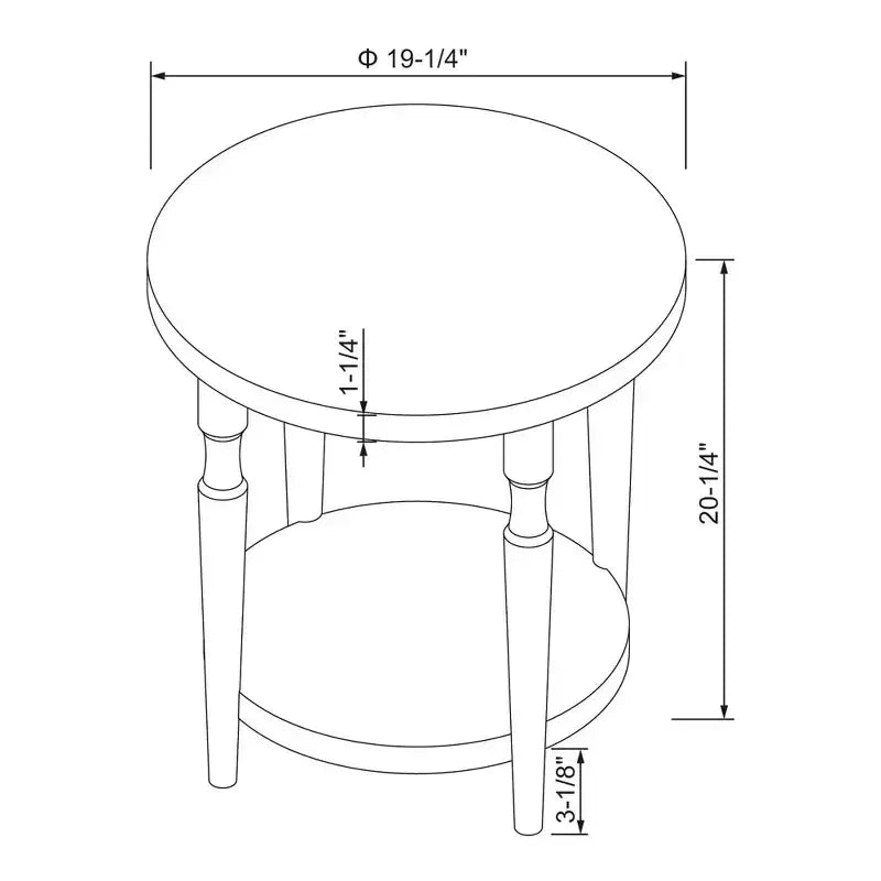 Table d'appoint tourbillonnée avec étagère naturelle - Threshold™