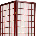 Paravent Shoji 6 pans, hauteur 1,22 m, Cadre en Palissandre : Meubles Orientaux, Cadre en bois massif, Ferronnerie métallique, Aucun assemblage requis