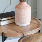 Tables gigognes Powell Tyrion en bois et métal, couleur naturelle