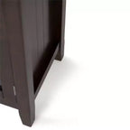 Meuble bas de rangement « Normandy » de 35 po, brun brunette – WyndenHall : Style transitionnel, portes vitrées, étagères réglables