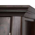 Meuble bas de rangement « Normandy » de 35 po, brun brunette – WyndenHall : Style transitionnel, portes vitrées, étagères réglables