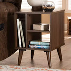 Table d'appoint Sami en noyer - Baxton Studio