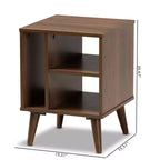 Table d'appoint Sami en noyer - Baxton Studio