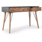 Table console de bureau Friedman grise - Finch