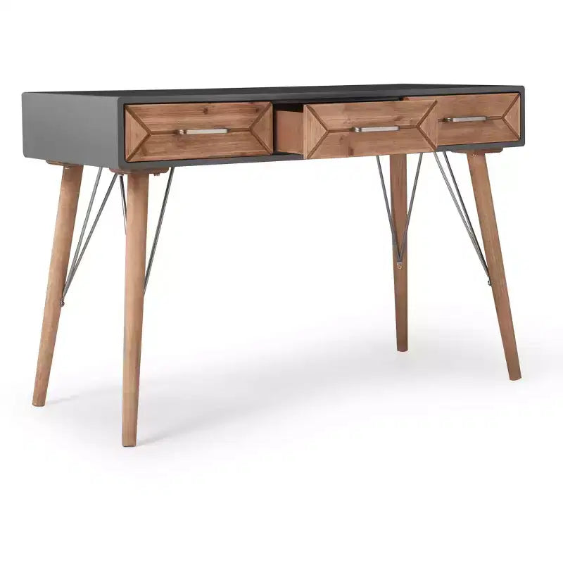 Table console de bureau Friedman grise - Finch