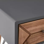 Table console de bureau Friedman grise - Finch