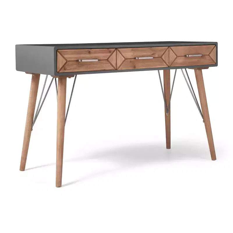 Table console de bureau Friedman grise - Finch