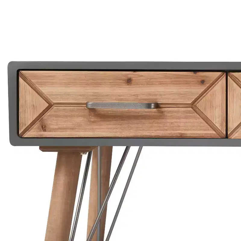Table console de bureau Friedman grise - Finch