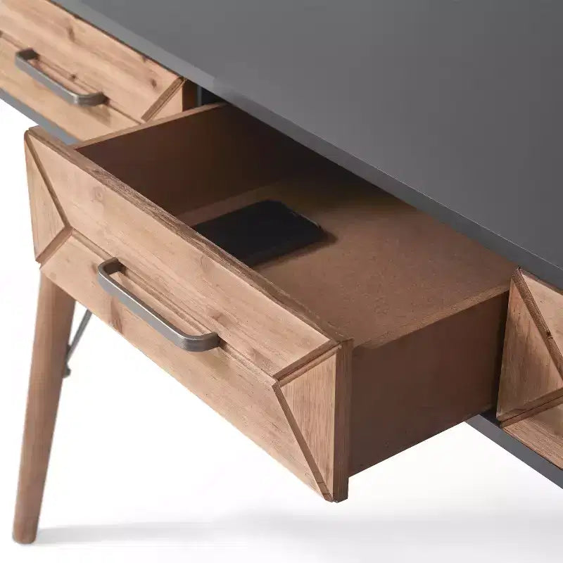 Table console de bureau Friedman grise - Finch
