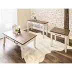 Table basse Bear Creek Ivoire/Brun clair - Steve Silver Co.