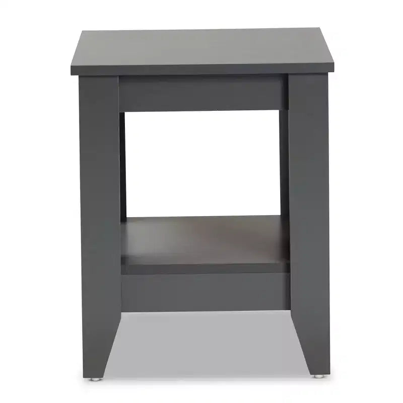 Audra Wood Table d'appoint Gris - Baxton Studio