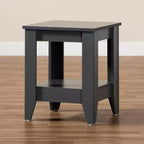 Audra Wood Table d'appoint Gris - Baxton Studio