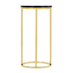Table d'appoint ronde Ellias Noir/Or - Finch