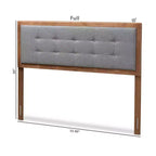 Tête de lit en bois finition noyer Sarine - Baxton Studio