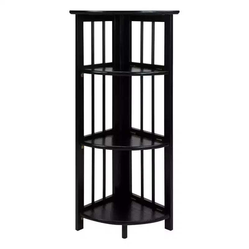 Étagère d'angle pliante à 4 niveaux - Flora Home