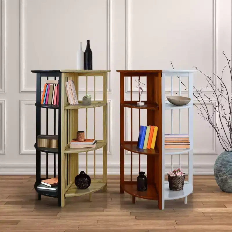 Étagère d'angle pliante à 4 niveaux - Flora Home