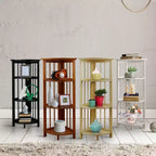 Étagère d'angle pliante à 4 niveaux - Flora Home