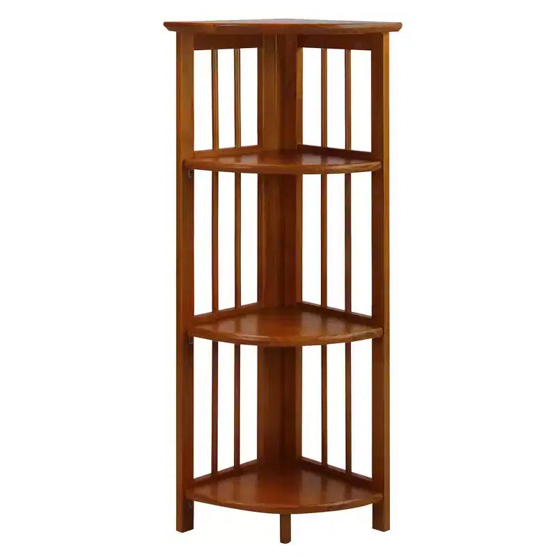 Étagère d'angle pliante à 4 niveaux - Flora Home