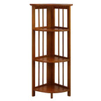 Étagère d'angle pliante à 4 niveaux - Flora Home